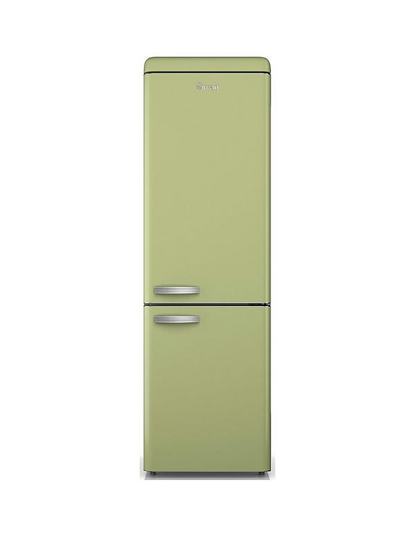 Swan SR11020GNE Retro Style Fridge Freezer - Green